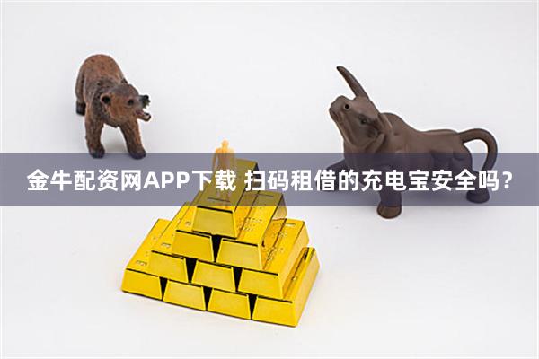 金牛配资网APP下载 扫码租借的充电宝安全吗？